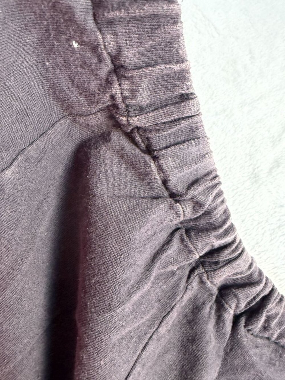 Blue Fish Vintage 1980s Wide Leg Pants Purple Stamped Print Elastic Waist Size 1 - Picture 6 of 16
